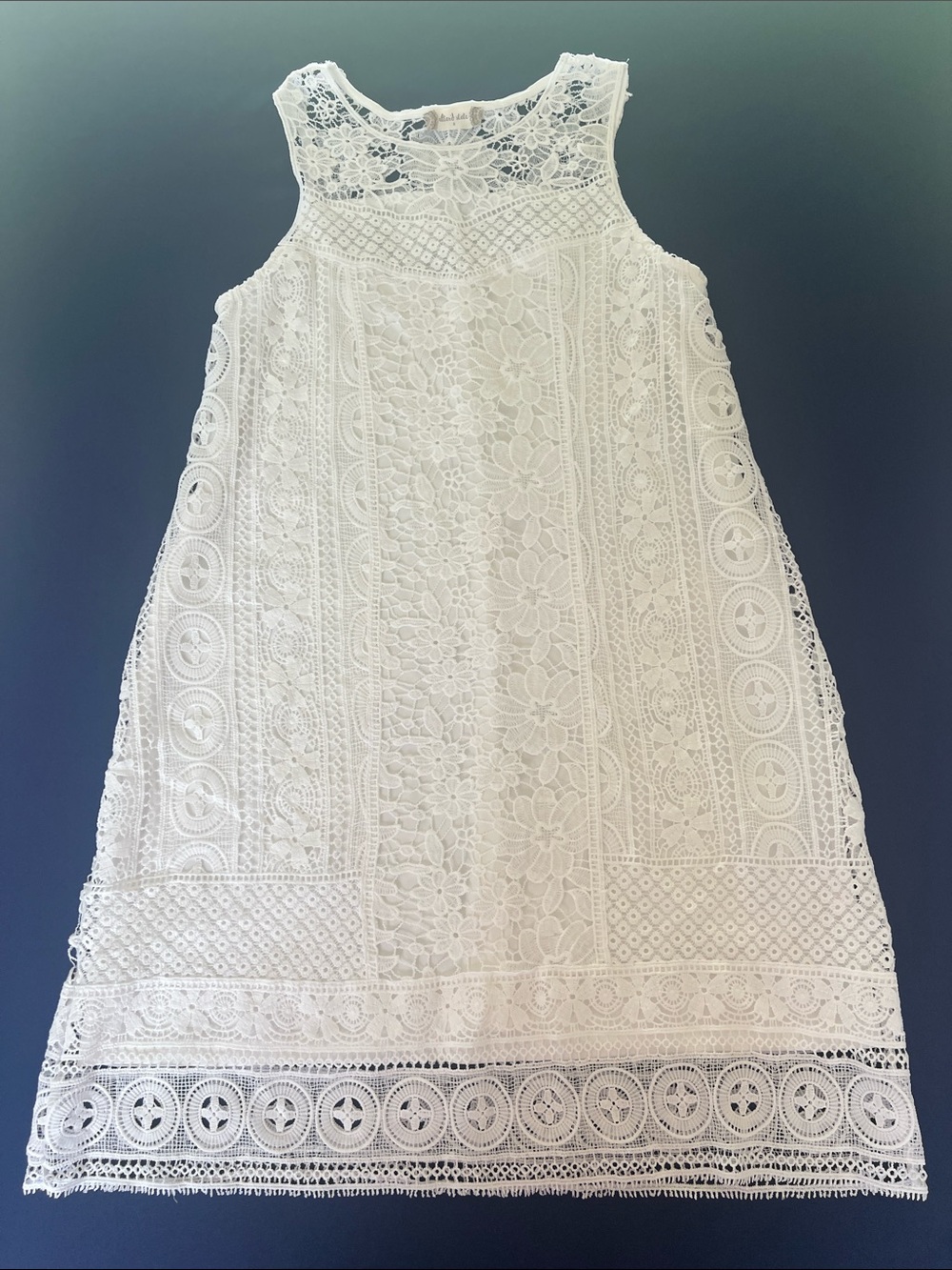 Altar'd State White Lace Crochet Dress
